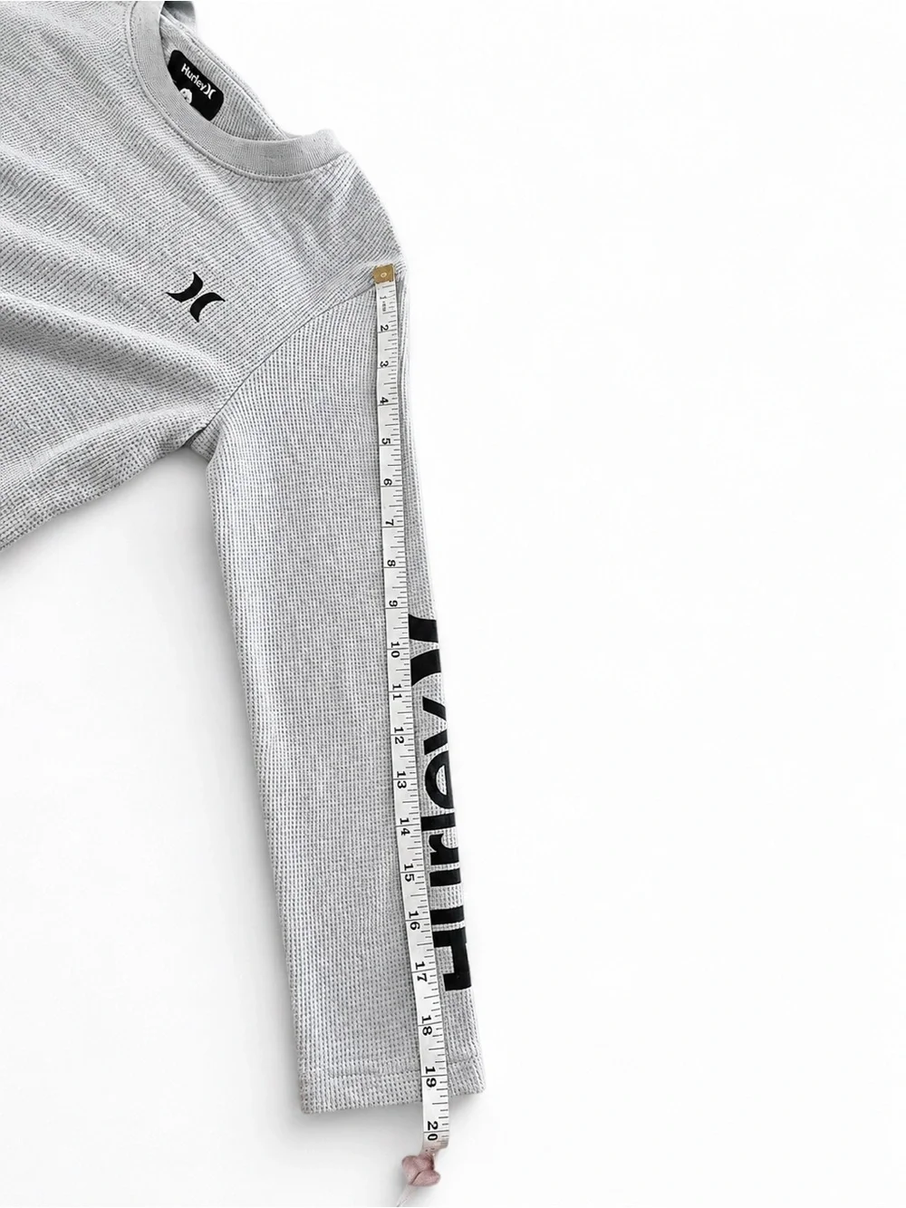 Hurley Light Gray Thermal Top with Blue Shorts